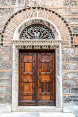 Exterior view of the ancient Russian Orthodox Church in central Athens, Greece