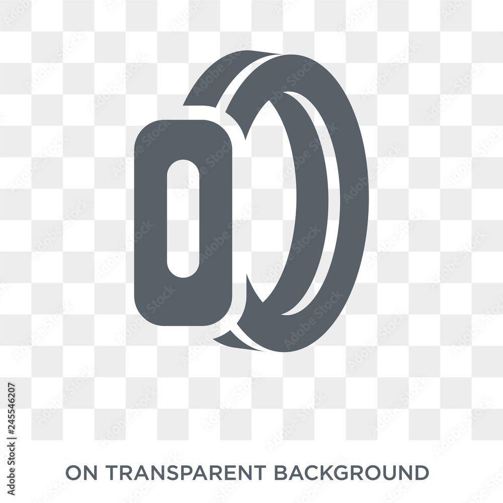 Poster activity tracker icon. trendy flat vector activity tracker icon on transparent background from elect