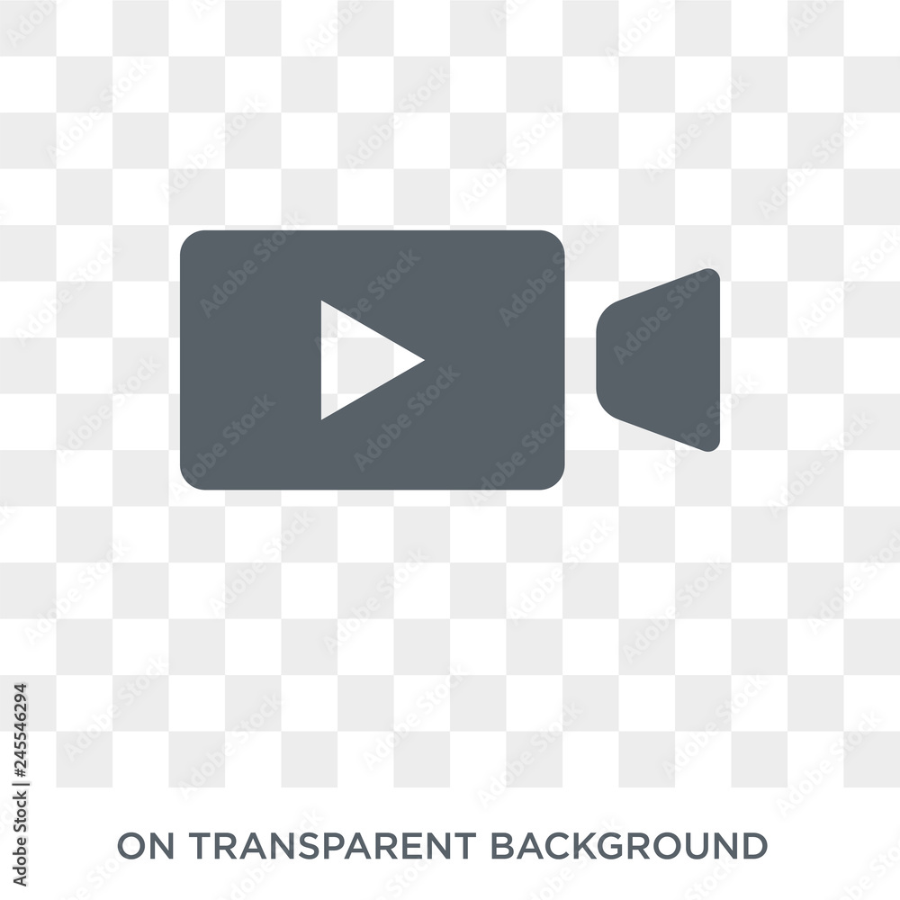 Poster video recorder icon. video recorder design concept from electronic devices collection. simple elemen