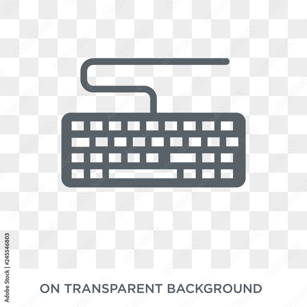 Poster keyboard icon. keyboard design concept from electronic devices collection. simple element vector ill