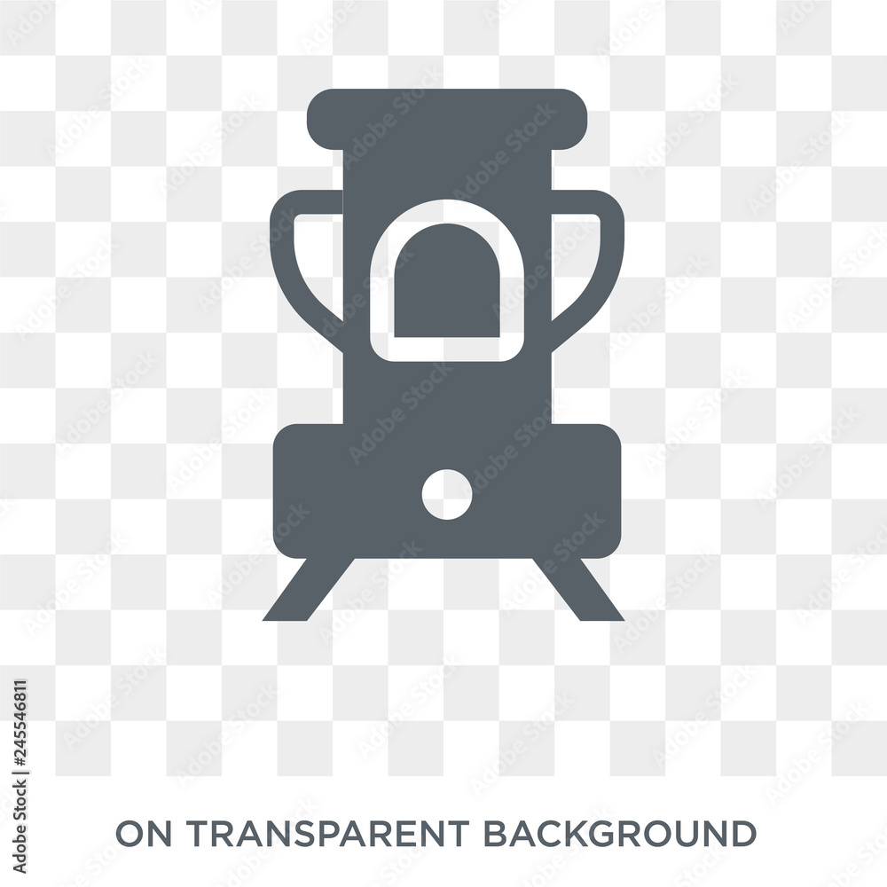 Poster kerosene heater icon. kerosene heater design concept from electronic devices collection. simple elem