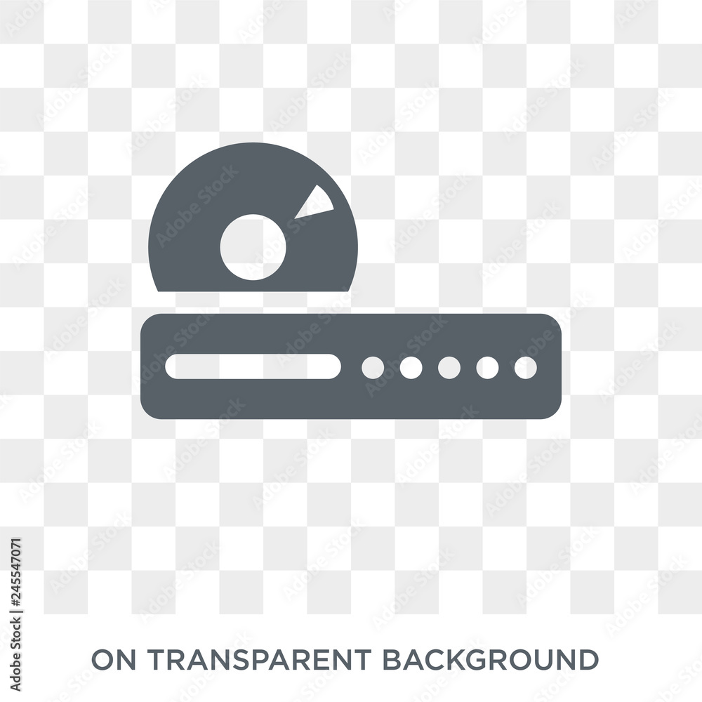 Poster dvd player icon. dvd player design concept from electronic devices collection. simple element vector