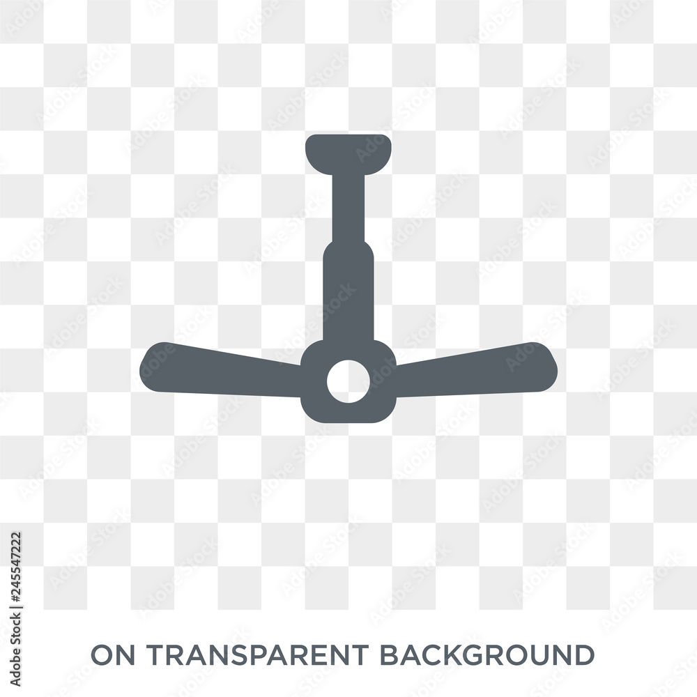 Poster ceiling fan icon. ceiling fan design concept from electronic devices collection. simple element vect