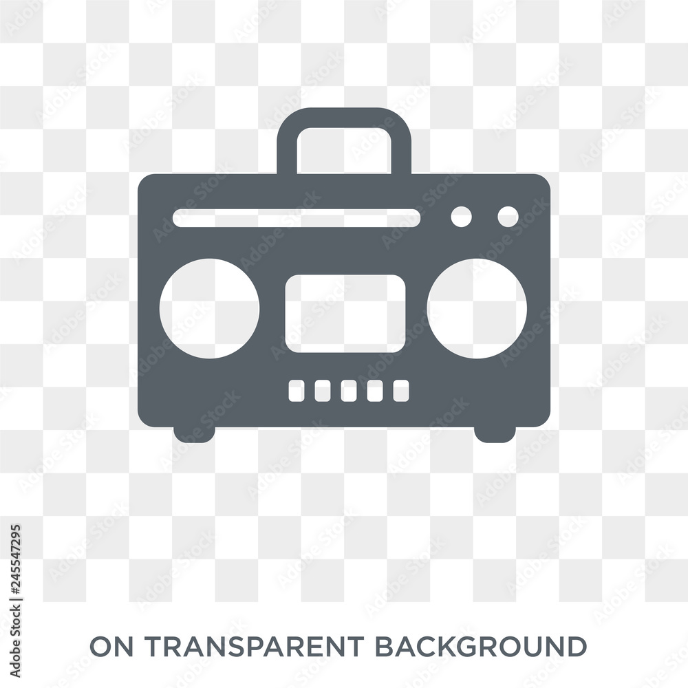 Poster boombox icon. boombox design concept from electronic devices collection. simple element vector illus