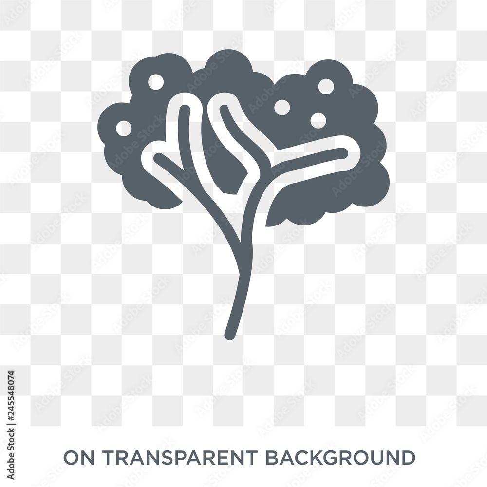 Poster fruit tree icon. fruit tree design concept from ecology collection. simple element vector illustrati
