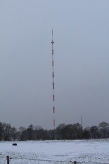 the television tower in january