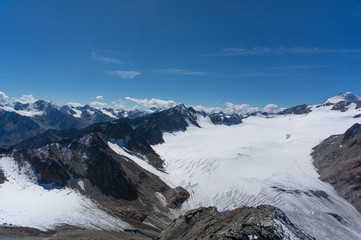 Hight mountain landscape in Tyrol Alps