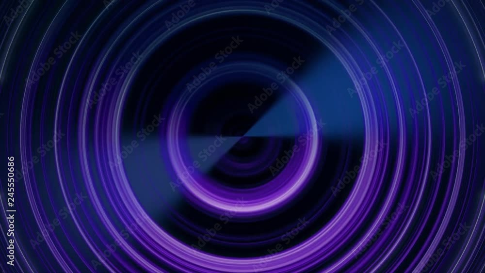 Aufkleber circular sound waves. abstract animation of circular lines pulsating from center. looped animation o