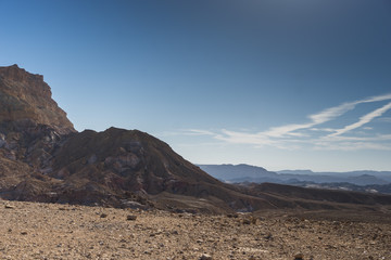 Hiking in Negev desert of Israel
