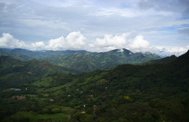 Fototapeta na wymiar view of mountains Cundinamarca