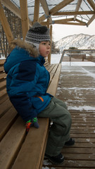 boy on the observation deck