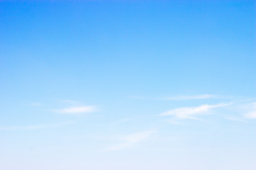 Fantastic soft white clouds against blue sky.