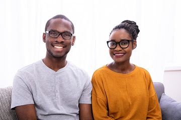 Portrait Of A Happy Young Couple