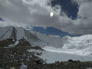 mountains and clouds