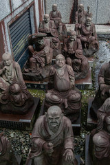 Small Japanese Monk Statues 