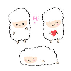 Cartoon sheep design vector