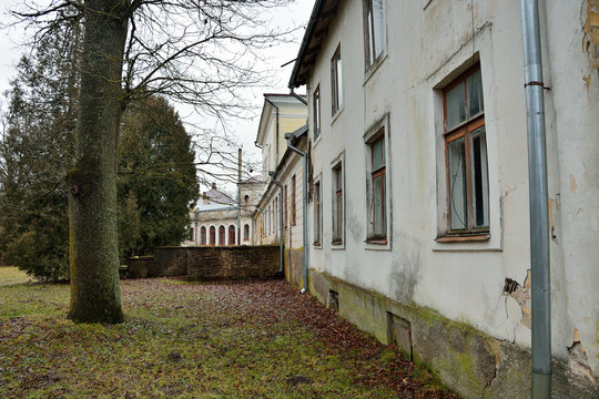 an old abandoned Homestead of navigator Litke in Simuna village in Estonia
