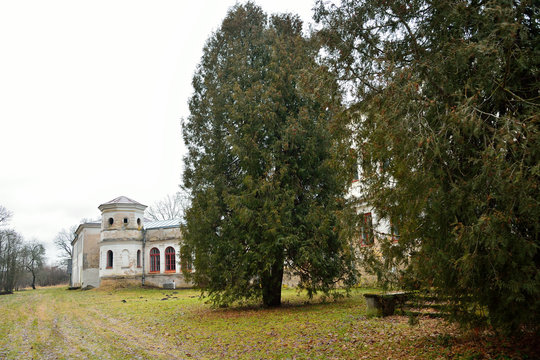 an old abandoned Homestead of navigator Litke in Simuna village in Estonia