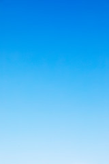 Clear blue sky background and empty space for your design, no cloud