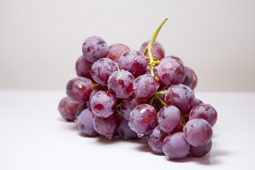 bunch of grapes isolated on white background