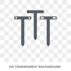 Boning rod icon. Trendy flat vector Boning rod icon on transparent background from Construction collection. High quality filled Boning rod symbol use for web and mobile