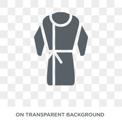 Housecoat icon. Housecoat design concept from Clothes collection. Simple element vector illustration on transparent background.