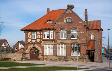Fototapeta na wymiar alte Schule Stadt Rehburg Rehburg-Loccum