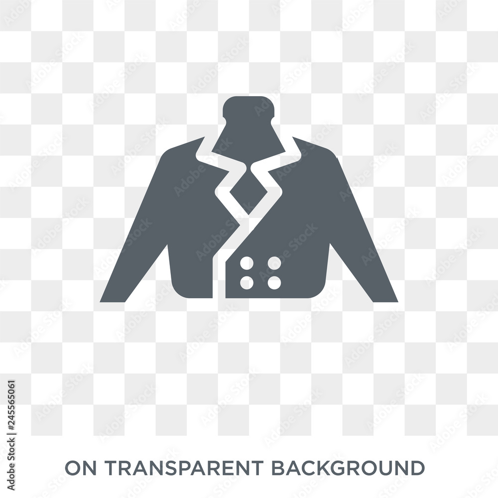 Poster coat icon. coat design concept from collection. simple element vector illustration on transparent ba