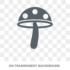 Mushroom icon. Mushroom design concept from Agriculture, Farming and Gardening collection. Simple element vector illustration on transparent background.
