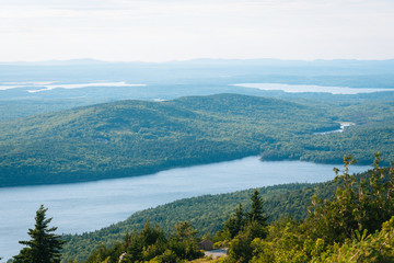 Fototapeta na wymiar View from Cadillac Mountain, in Acadia National Park, Maine