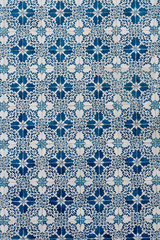 Portuguese azulejo tile pattern in Lisbon, Portugal