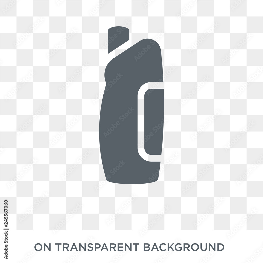 Poster solvent icon. trendy flat vector solvent icon on transparent background from cleaning collection. hi