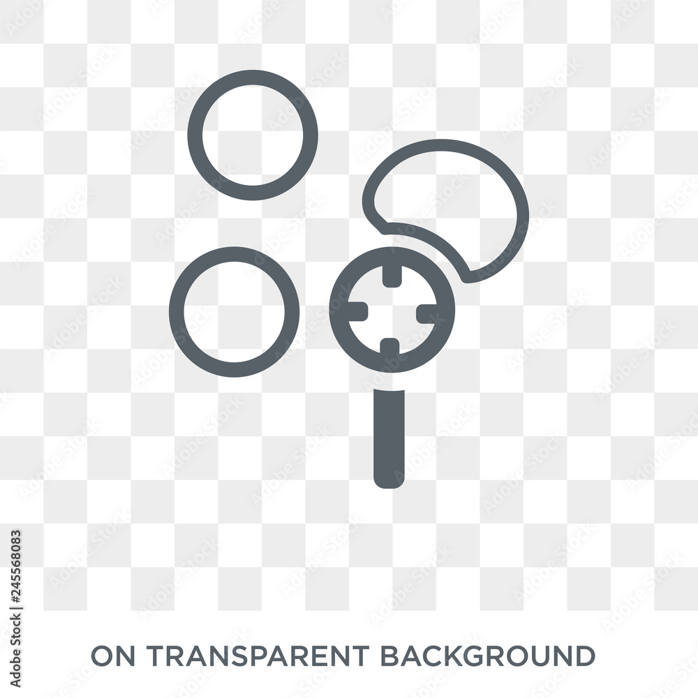 Poster bubbles icon. trendy flat vector bubbles icon on transparent background from cleaning collection. hi