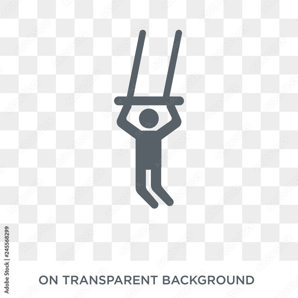 Poster trapeze icon. trapeze design concept from circus collection. simple element vector illustration on t
