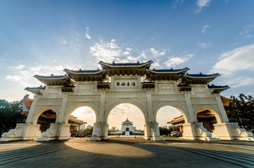 ront gate of Chiang Kai-shek Memorial Hall, Archway , CKS (Chiang Kai Shek) Memorial Hall, Taipei,...