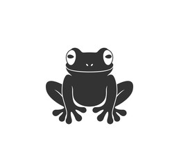 Fototapeta premium Żaba nadrzewna. Na białym tle żaba na białym tle