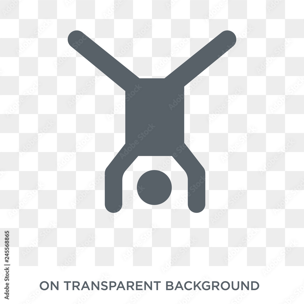 Poster acrobatics icon. acrobatics design concept from circus collection. simple element vector illustratio