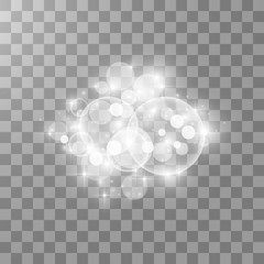Glow light effect. Vector illustration. Christmas flash. dust. White sparks and glitter special light effect. vector sparkles on transparent background. Sparkling magic dust particles