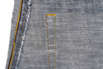 Wrong side of jeans fabric