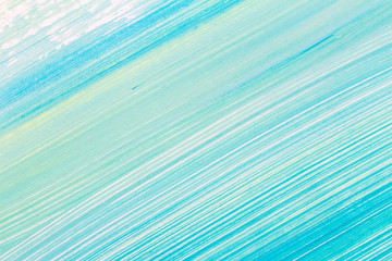 Abstract cyan hand painted background