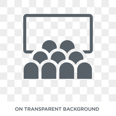 cinema screen icon. Trendy flat vector cinema screen icon on transparent background from Cinema collection. High quality filled cinema screen symbol use for web and mobile