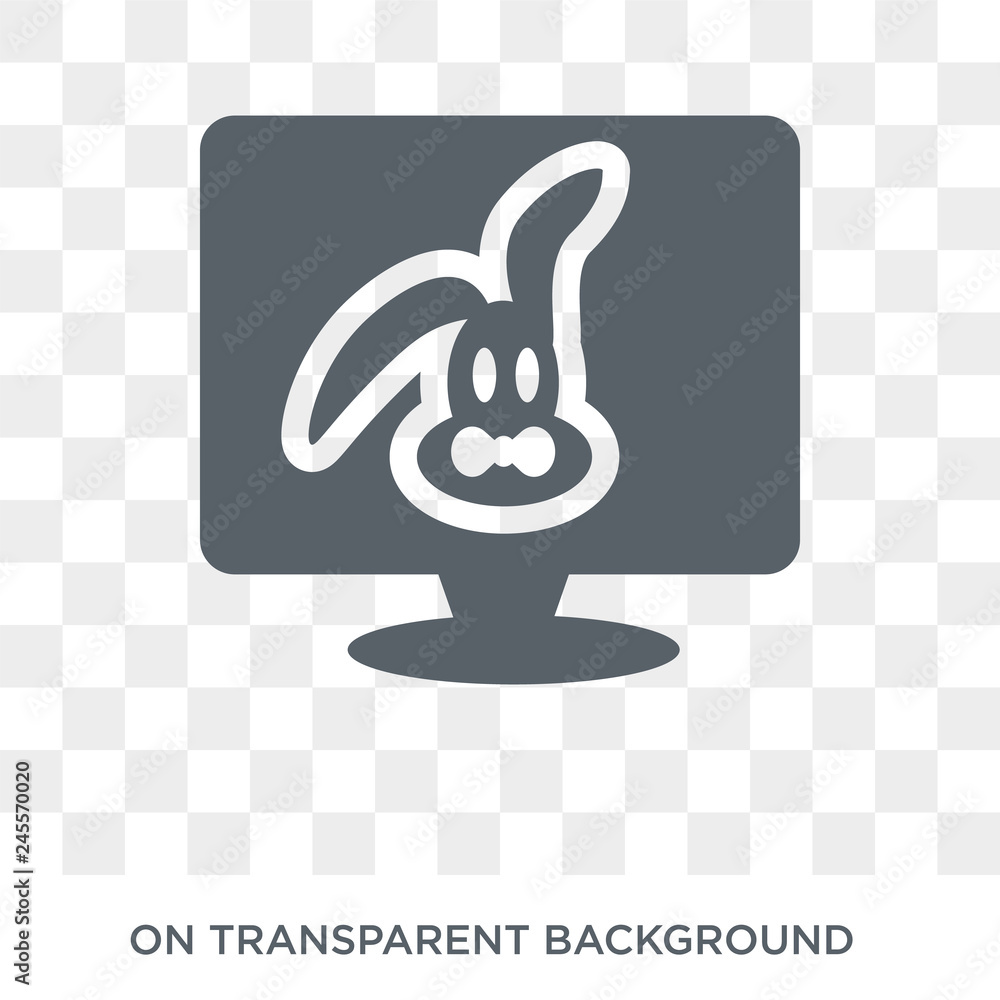 Aufkleber animation icon. trendy flat vector animation icon on transparent background from cinema collection. 