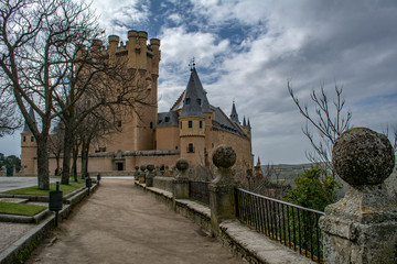 Fototapeta na wymiar The famous Alcazar of Segovia, Castilla y Leon, Spain