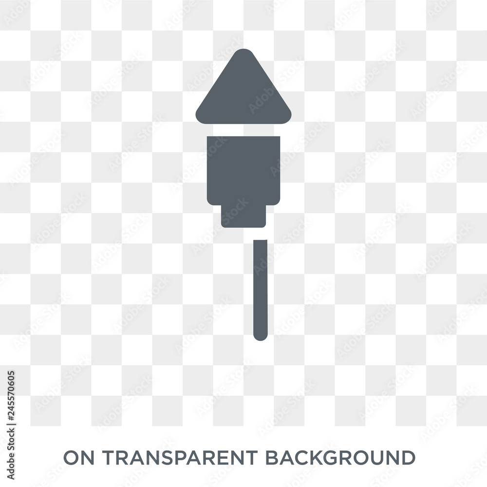 Poster firecracker icon. firecracker design concept from christmas collection. simple element vector illust