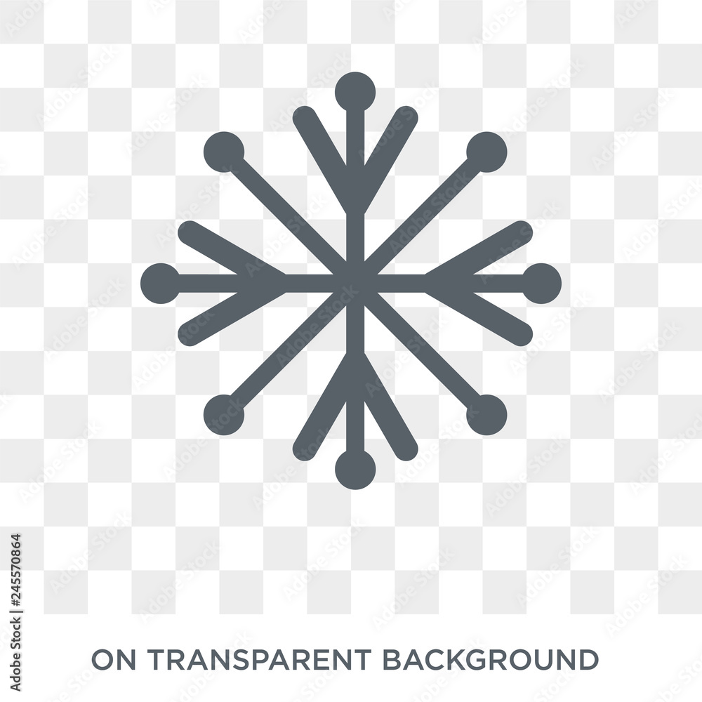 Poster christmas snowflake icon. christmas snowflake design concept from christmas collection. simple eleme