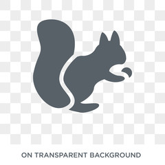 christmas Squirrel icon. christmas Squirrel design concept from Christmas collection. Simple element vector illustration on transparent background.