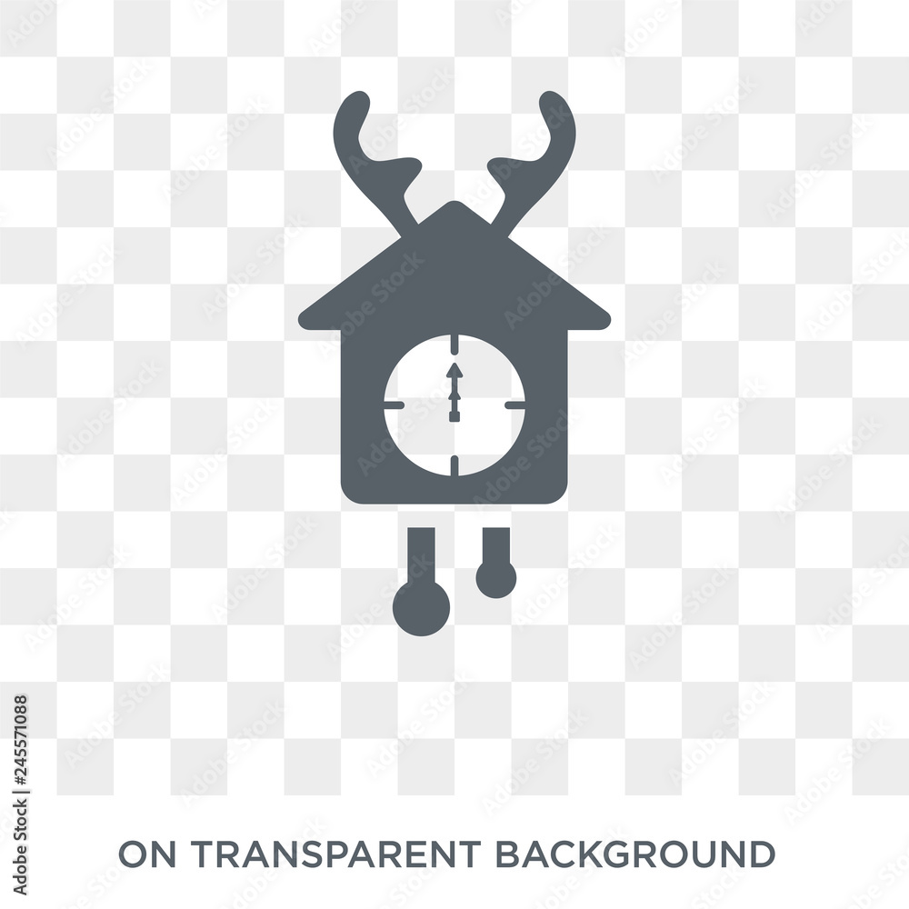 Poster christmas clock icon. christmas clock design concept from christmas collection. simple element vecto