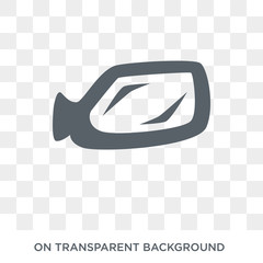 car rear-view mirror icon. car rear-view mirror design concept from Car parts collection. Simple element vector illustration on transparent background.