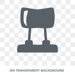 car headrest icon. car headrest design concept from Car parts collection. Simple element vector illustration on transparent background.