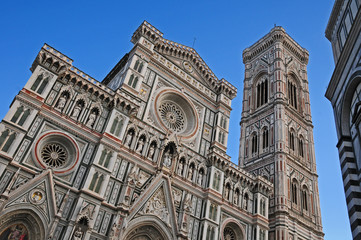 Naklejka premium Firenze, Duomo e campanile di Giotto